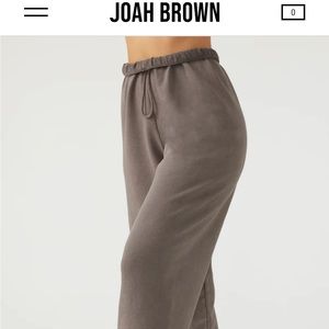 Joah Brown Oversized Jogger Sweatpants